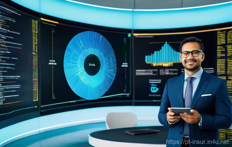 보험계리사와 사업 지속 가능성 - **Prompt 1: Actuaries Navigating Climate Risks with Data Intelligence**
    "A professional, diverse...