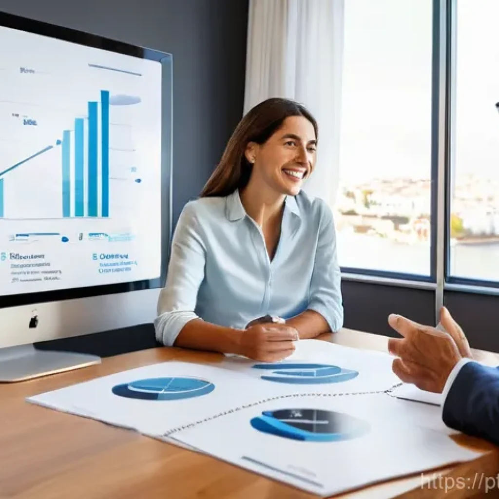 보험계리사와 고객 신뢰 구축 - **Prompt 1: The Actuary as a Clear Communicator in a Portuguese Setting**
    "A bright, inviting sc...