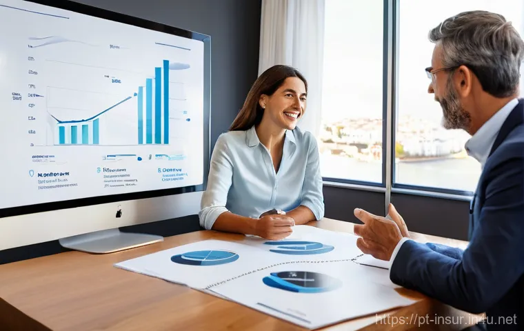 보험계리사와 고객 신뢰 구축 - **Prompt 1: The Actuary as a Clear Communicator in a Portuguese Setting**
    "A bright, inviting sc...