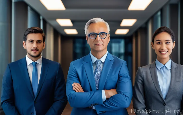 보험계리사와 보험 시장 예측 - Here are three detailed image prompts: