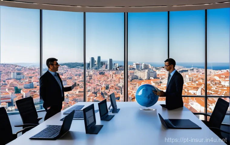 보험계리사와 리스크 포트폴리오 - **Prompt 1: "The Architects of Financial Security in Portugal"**
    A group of diverse, professiona...