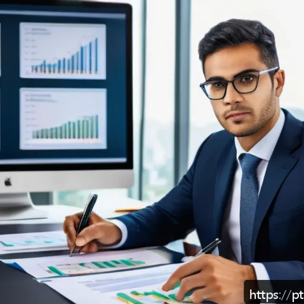 보험계리사 재무제표 읽기 - A professional actuary in a modern Brazilian office environment, analyzing detailed financial statem...