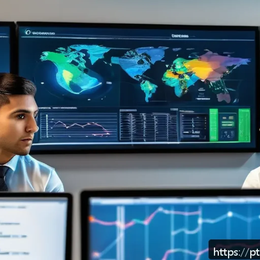 보험계리사와 리스크 제어 사례 - A modern insurance office scene in Brazil featuring diverse actuaries and data scientists analyzing ...